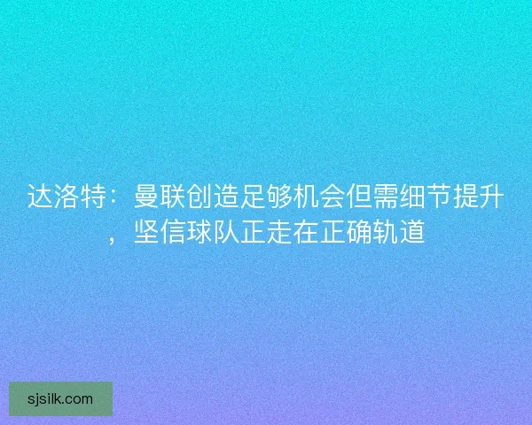 达洛特：曼联创造足够机会但需细节提升，坚信球队正走在正确轨道